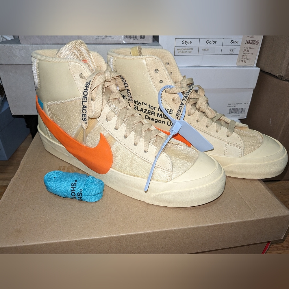 NIB Nike X Off-White The 10: Blazer Mid "All Hallows Eve" Sneakers - Picture 10 of 15
